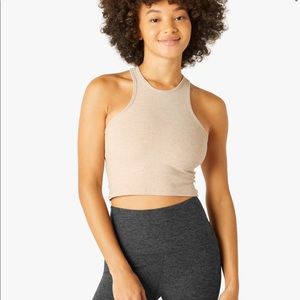 Beyond Yoga space dye Crop top gray size m